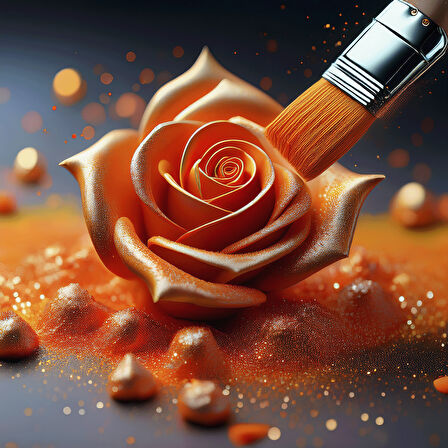 Turuncu Metalik Toz Gıda Renklendiricisi 5 gr