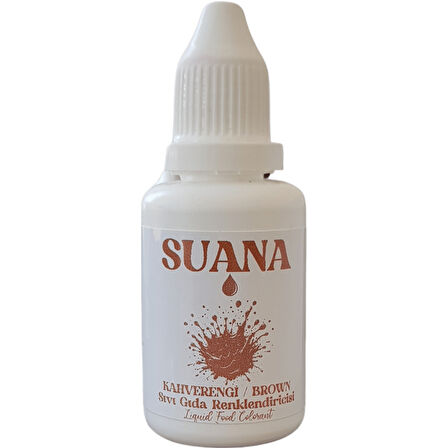 Suana Sıvı Gıda Boyası 20 ml Kahverengi
