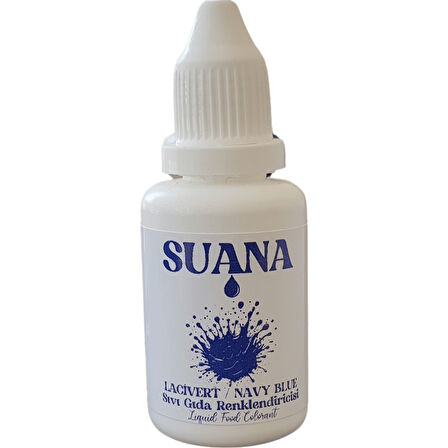 Suana Sıvı Gıda Boyası 20 ml Lacivert