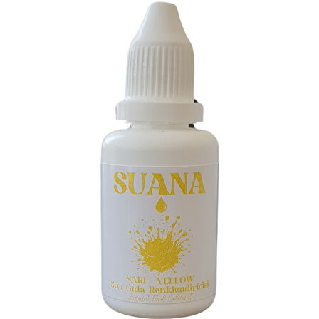 Suana Sıvı Gıda Boyası 20 ml Sarı
