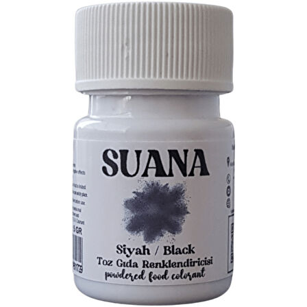 Suana Su Bazlı Toz Gıda Boyası 5 gr Siyah