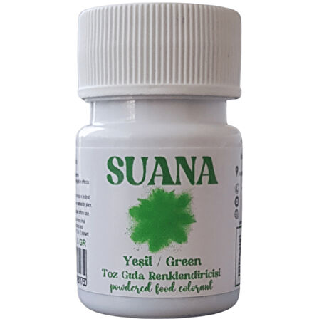 Suana Su Bazlı Toz Gıda Boyası 8 gr Yeşil