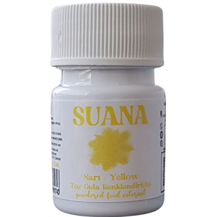 Suana Su Bazlı Toz Gıda Boyası 8 gr Sarı