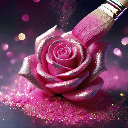 Pembe Metalik Toz Gıda Renklendiricisi 5 gr