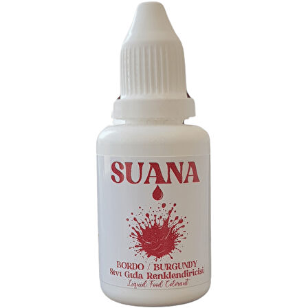 Suana Sıvı Gıda Boyası 20 ml Bordo