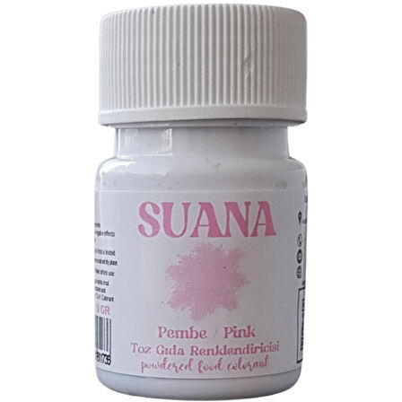 Suana Su Bazlı Toz Gıda Boyası 8 gr Pembe