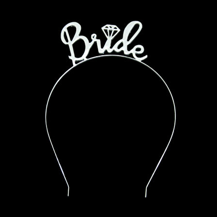 Bride Gümüş Renkli Metal Taç