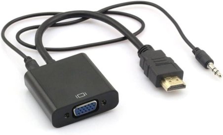 4488 Hdmı To Vga Ses Destekli Monitör Dönüştürücü Kablo Çevirici Adaptör
