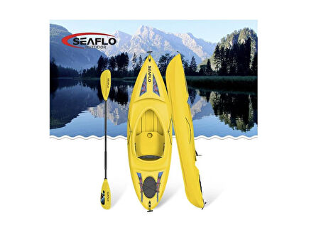 Seaflo Tek Kişilik Kapalı Kano Sarı