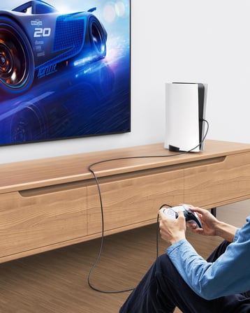 Gaming USB-C Kablo - Siyah 1.5 Metre | Xbox, PS5 Gamepad ve Akıllı Telefonlar için USB Type-C Bağlantı ve Hızlı Şarj Kablosu