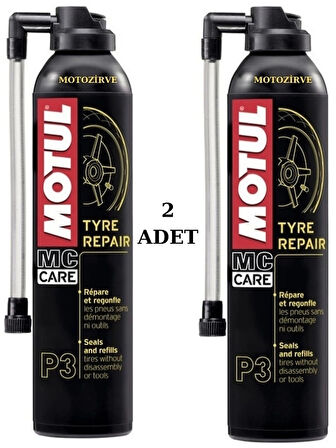 Motul P3 Tyre Repair Lastik Tamir Şişirme Köpüğü 300 ml (2 Adet)