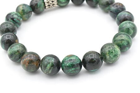 Hakiki Doğal Fuksit Taşı Bileklik 10 Mm