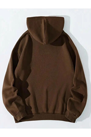 PLZ USE IT Baskılı Kapüşonlu Sweatshirt