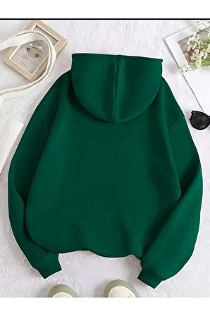 Holiday Baskılı Kapüşonlu Sweatshirt