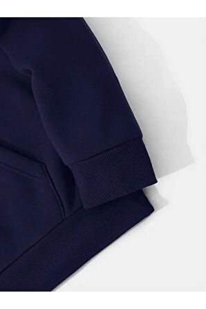 Holiday Baskılı Kapüşonlu Sweatshirt