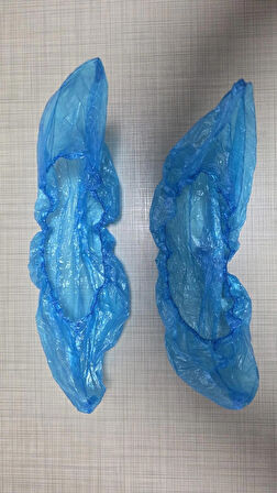 Galoş Mavi - 500 adet/Paket -  Tek lastikli