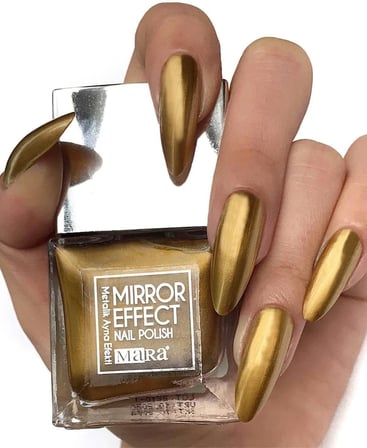 Metalik Ayna Efektli Oje Altın 15ml