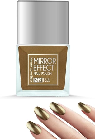 Metalik Ayna Efektli Oje Altın 15ml