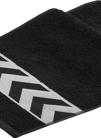HOME Sergeant 30x100 Cm%100 Pamuk(450 GSM) Siyah Spor Havlusu Fitness Gym Golf Boks Tenis Havlusu Siyah 30 x 100