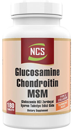Glucosamine Chondroitin Msm Zerdeçal 180 Tablet