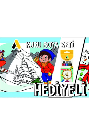 30x120 Boyama Rulosu Yaman Kar Tatili + Adel 12'li Kuru Boya Kalemi