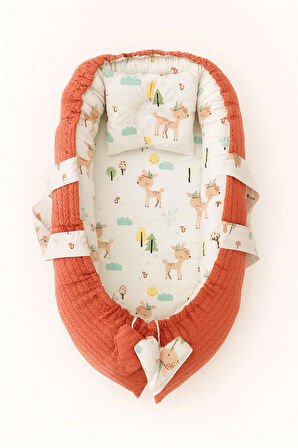 Babynest Kiremit Örgü Ve Ceylan Lüx Jaju-babynest Anne Yanı Bebek Yatağı