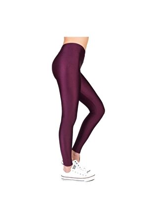 Kadın Parlak Disco Tayt