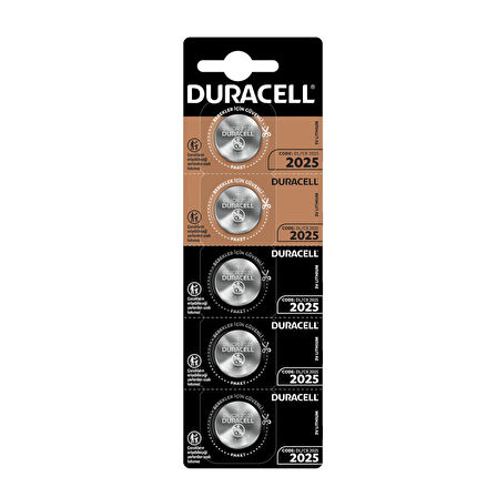 DURACELL Pil Düğme 2025 3V 5Li Paket