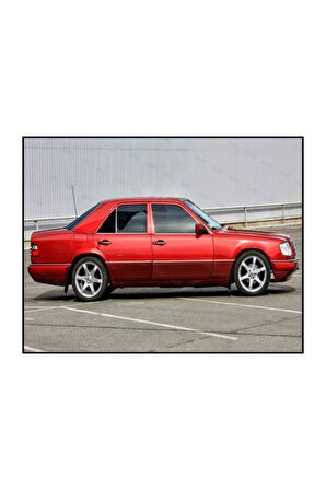 M. Benz E Klasse W124 Uyumlu Krom Cam Çıtası 4 Parça 1984-1995 Arası Paslanmaz Çelik