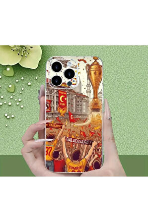 İPHONE 16 PRO UYUMLU SARI KIRMIZI SİLİKON KILIF