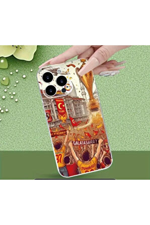 İPHONE 16 PRO UYUMLU SARI KIRMIZI SİLİKON KILIF