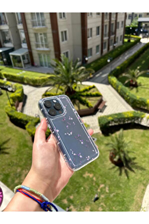 İPHONE 15 PRO UYUMLU DESENLİ ŞEFFAF SİLİKON KILIF