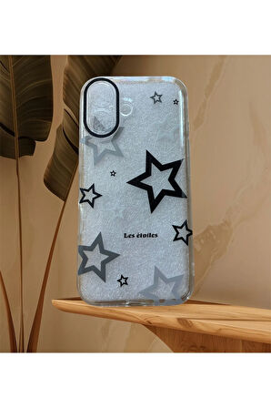 İPHONE 16 UYUMLU YILDIZ TEMALI SİLİKON KILIF