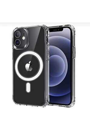 İPHONE 13 PRO UYUMLU MAGSAFE MAGNETİC ŞEFFAF KILIF