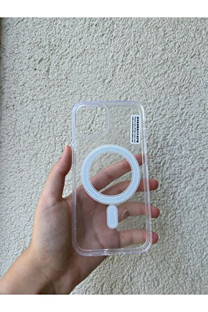 İPHONE 14 UYUMLU MAGSAFE MAGNETİC ŞEFFAF KILIF