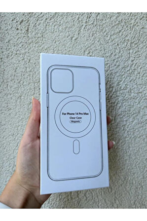 İPHONE 14 PROMAX UYUMLU MAGSAFE MAGNETİC ŞEFFAF KILIF