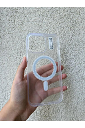 İPHONE 14 PROMAX UYUMLU MAGSAFE MAGNETİC ŞEFFAF KILIF