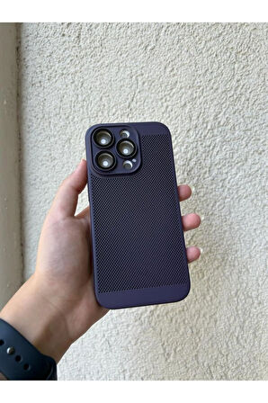 İPHONE 14 PRO UYUMLU SERT ARKA IZGARALI KAMERA KORUMALI KILIF