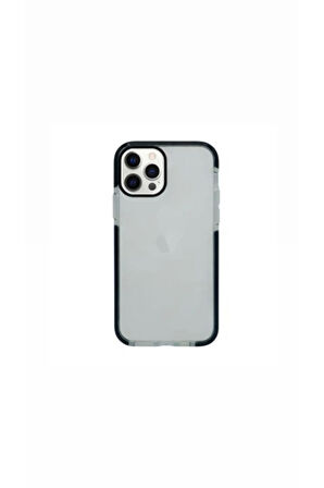 İPHONE 14 PRO UYUMLU KENAR RENKLİ SHOCK ŞEFFAF SİLİKON