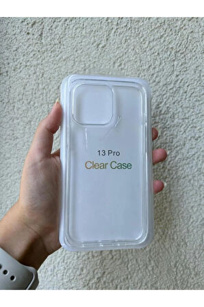 İPHONE 13 PRO UYUMLU SERT PLASTİK ŞEFFAF KILIF