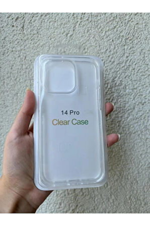 İPHONE 14 PRO UYUMLU SERT PLASTİK ŞEFFAF KILIF
