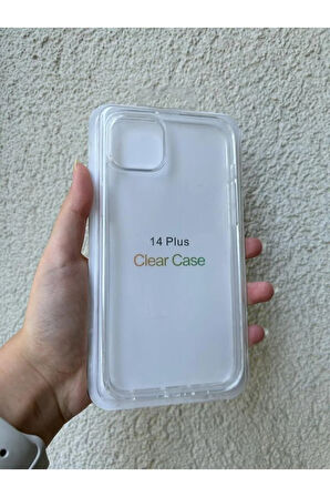 İPHONE 14 PLUS UYUMLU SERT PLASTİK ŞEFFAF KILIF
