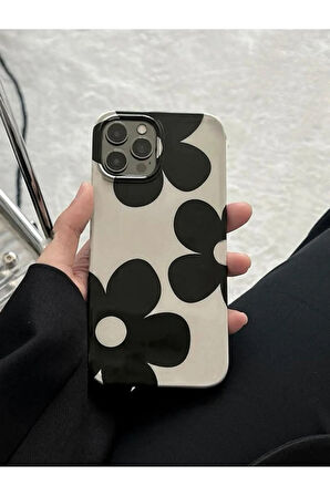 İPHONE 14 PROMAX UYUMLU ÇİÇEK DESENLİ SİLİKON KILIF