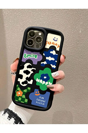 İPHONE 14 PRO UYUMLU KARIŞIK DESENLİ SİLİKON KILIF