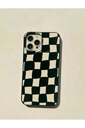İPHONE 14 UYUMLU DAMA DESENLİ SİLİKON KILIF