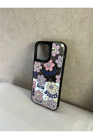Iphone 14 Pro Max Uyumlu Desenli Aynalı Kılıf