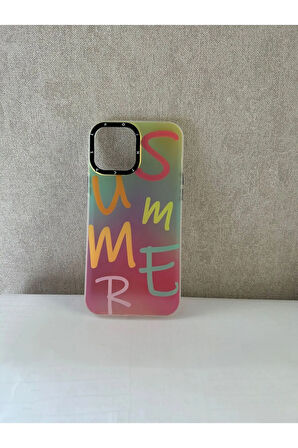 İPHONE 14 PRO MAX UYUMLU SUMMER YAZILI HOLOGRAM KILIF