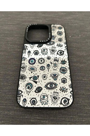 İPHONE 14 PRO UYUMLU DESENLİ AYNALI KILIF