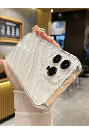 İPHONE 15 UYUMLU HAREKETLİ ŞEFFAF KILIF