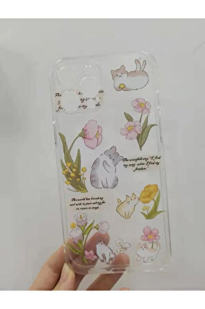 İPHONE 15 UYUMLU DESENLİ ŞEFFAF SİLİKON KILIF
